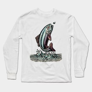 Jumping Trout Long Sleeve T-Shirt